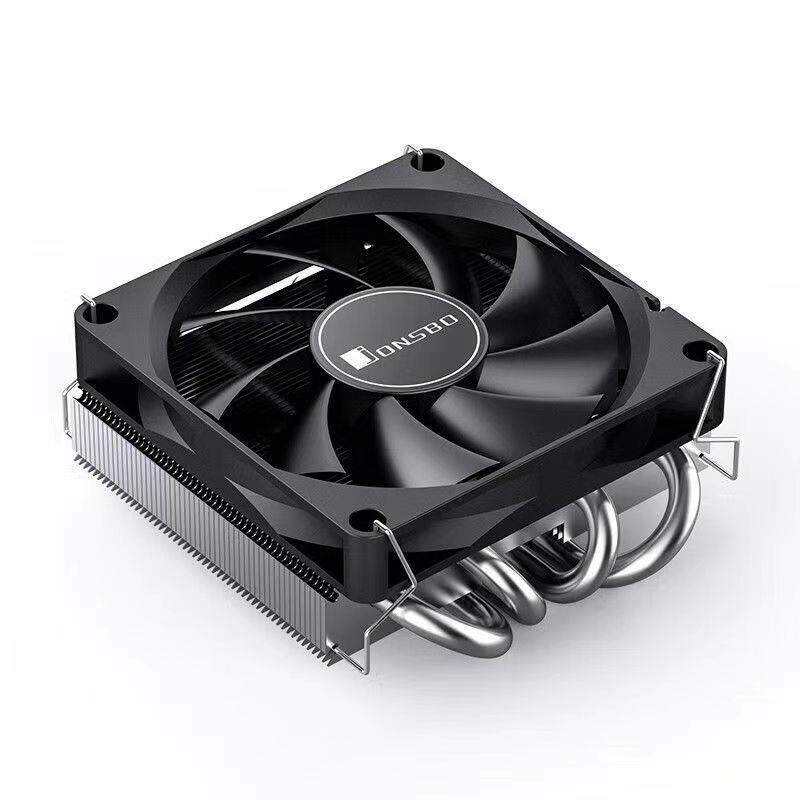 乔思伯HP400S 下压式散热器CPU风扇超薄4热管itx一体机1700针AM4