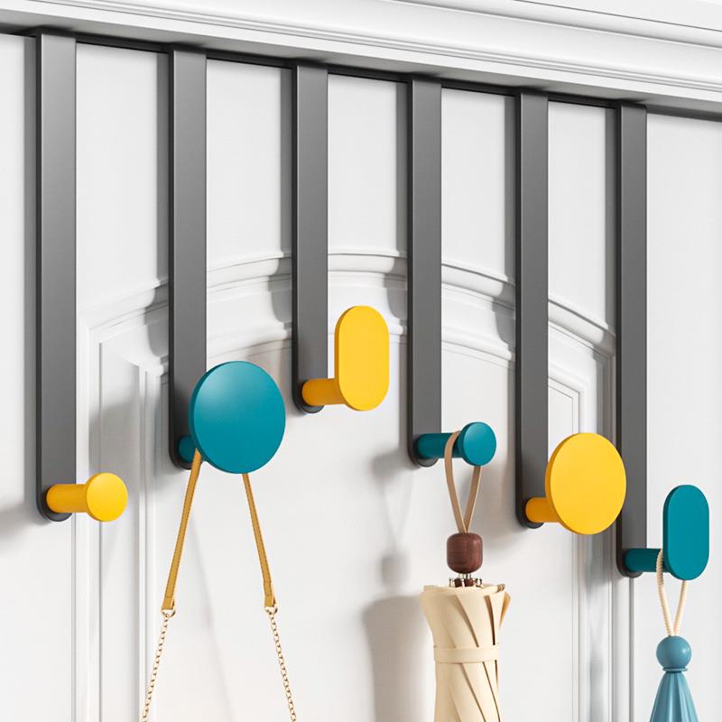 门后挂钩挂衣架北欧创意无痕免打孔门上置物架门背式衣帽挂衣