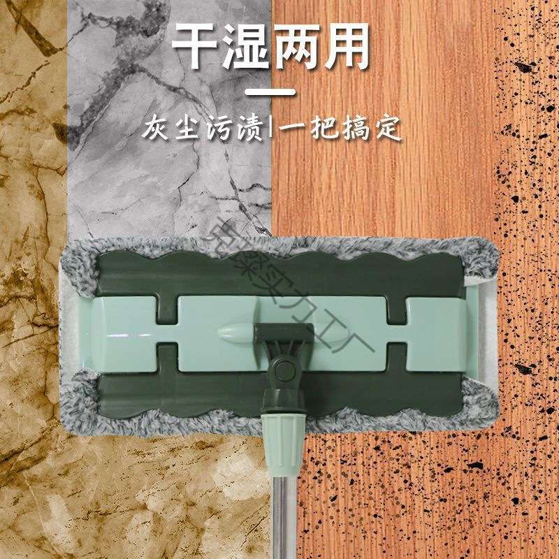 夹布拖把平板拖新款家用一拖净拖地夹抹布木地板拖布