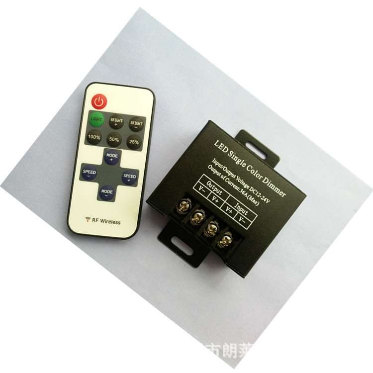 LED调光器 展柜饰柜广告招牌发光字射频遥控调光开关36A爆闪呼吸