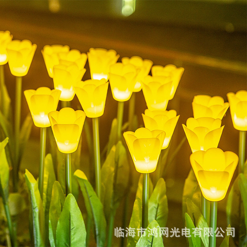 led郁金香灯仿真花灯装饰灯花束灯小夜灯绿植批发圣诞彩灯装饰灯