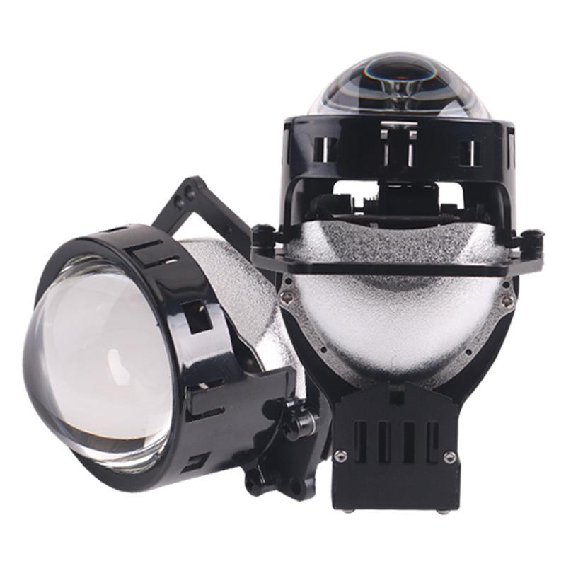 三为车灯工厂3寸A9 LED双光透镜大灯55瓦5500k汽车大灯改装升级