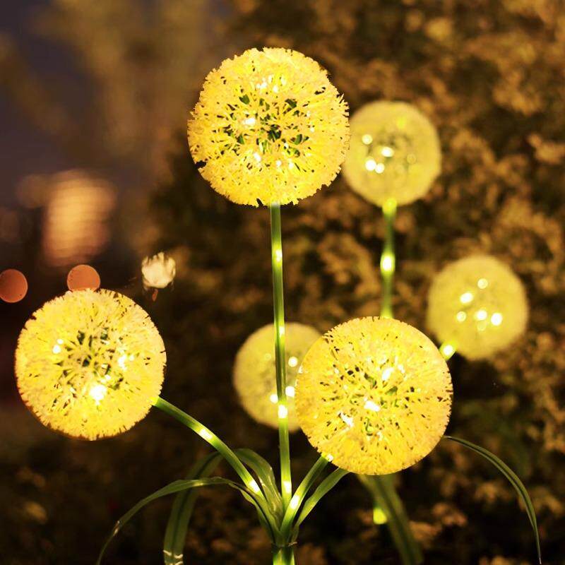 太阳能庭院灯户外防水家用花园院子别墅芦苇室外装饰蒲公英地插灯