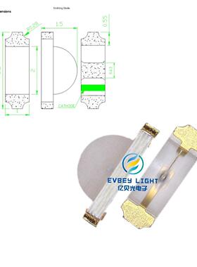 1206侧面橙光led贴片式灯珠橙色 测温计指示灯饰品灯1204侧面橙灯
