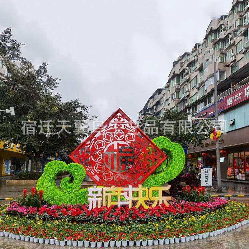绿雕工艺品造型园林景观五色草立体花坛广场动植物造型仿真绿雕