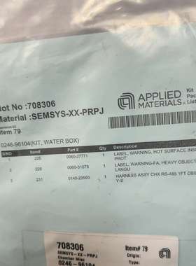 全新应用材料0060-27771，31078，0140-2议价