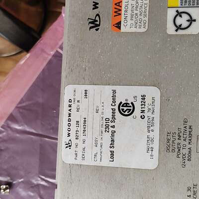 WOODWARD伍德沃德2301D调速器速度控制器8273-议价