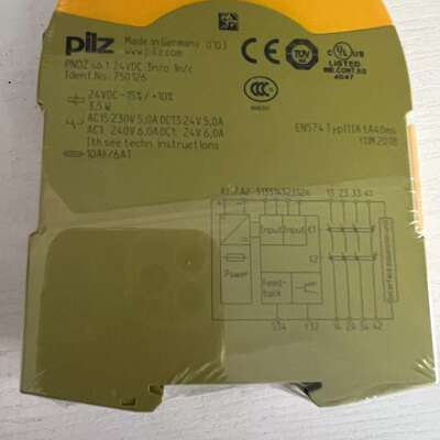 750126 S6.1 pilz 安全继电器正品保证 全新原议价