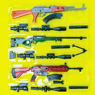 金属合金枪模型男孩玩具枪98K拆卸组装 SKS和平M416吃鸡AKM精英AUG