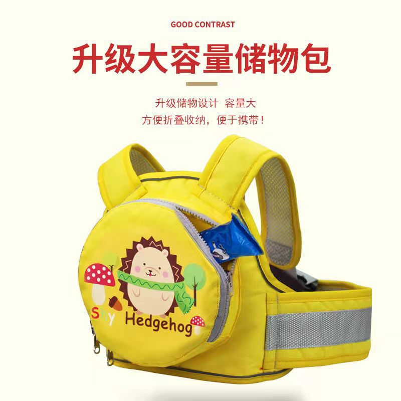 电动摩托车儿童安全带娃骑行宝宝座椅绑带小孩可收纳背包防摔神器
