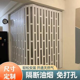 厨房卫生间折叠门圆孤拉门弧形轨道推拉门pvc弧状燃气验收转角L形