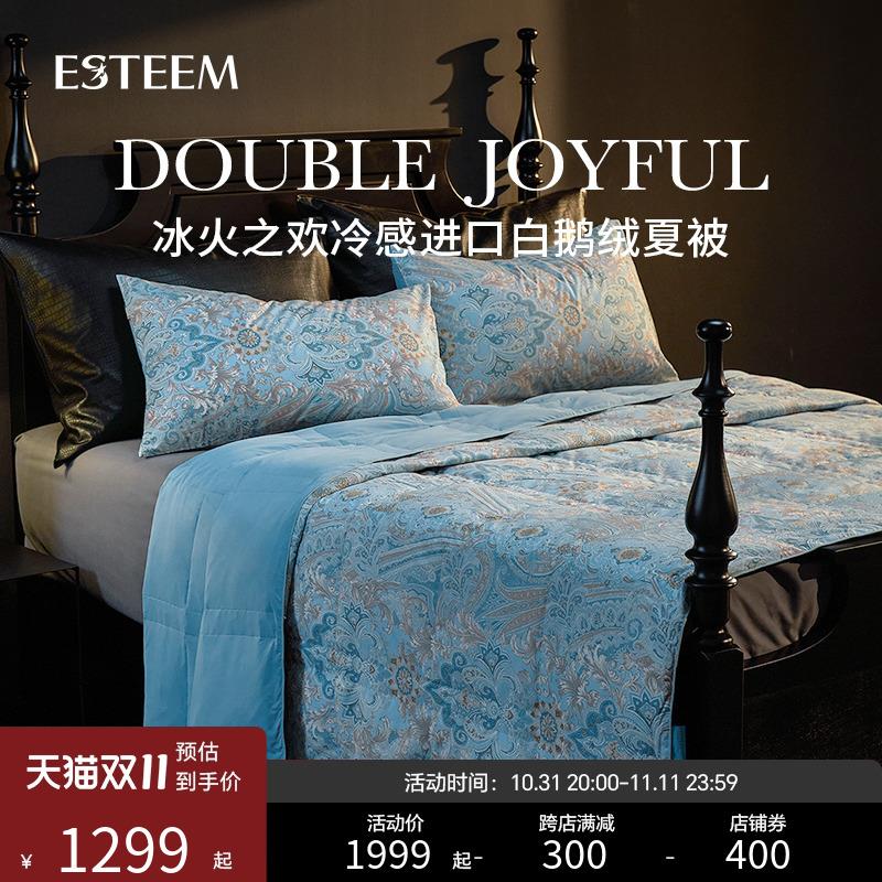 ESTEEM/宜庭冰火之欢可水洗进口匈牙利95白鹅绒夏被【专柜同款】