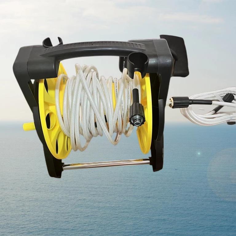 家用高压洗车机收管器进水便携刷车水管水车收纳架盘管架缠绕卷器