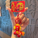 新款 创意马上有钱花小马钥匙扣卡通生肖公仔吉祥物新年礼物包挂件