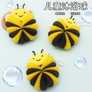 儿童专用小号搓背浴花擦沐浴棉卡通搓泥搓澡沐浴球洗澡浴海绵宝宝