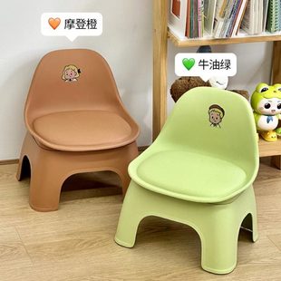 小椅子坐垫宝宝矮凳童 幼儿靠背椅小凳子加厚子板凳洗澡塑料宽换鞋