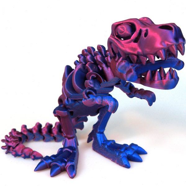 鱼颅骨骨架恐龙可儿童霸王龙活动嘴鲨大3D打印关节手办模型以自由