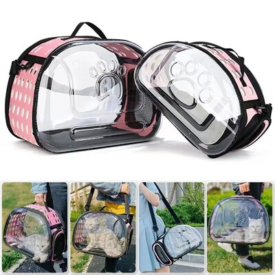 Pet Shoulder Bag Cat Carrier OutdDoor Travel Breathable Hand