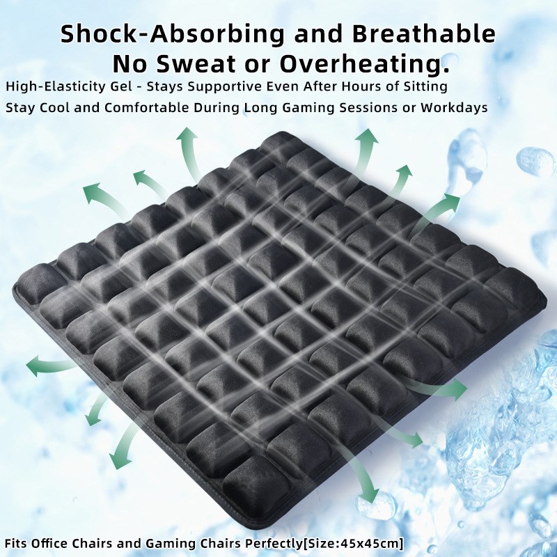 3D凝胶b坐垫办公室椅子椅垫久坐减压神器四季透气护腰屁垫美臀坐