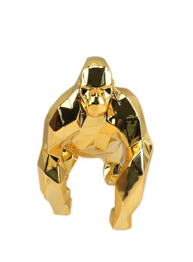 现代简约树脂创意猩猩摆件卧室客厅C样板房玄关书柜办公桌家居饰