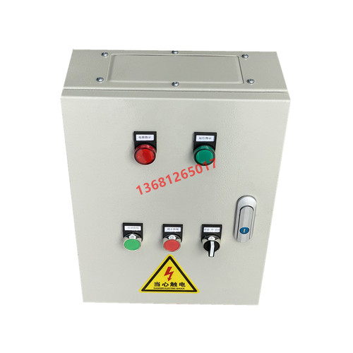 空压机自动启动 气泵 风机380VA手自动 缺相过载保护配电箱 控制