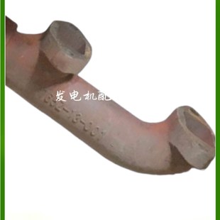 001 上海新动力上f柴发动机配件6135增压排气管 765Z 两端