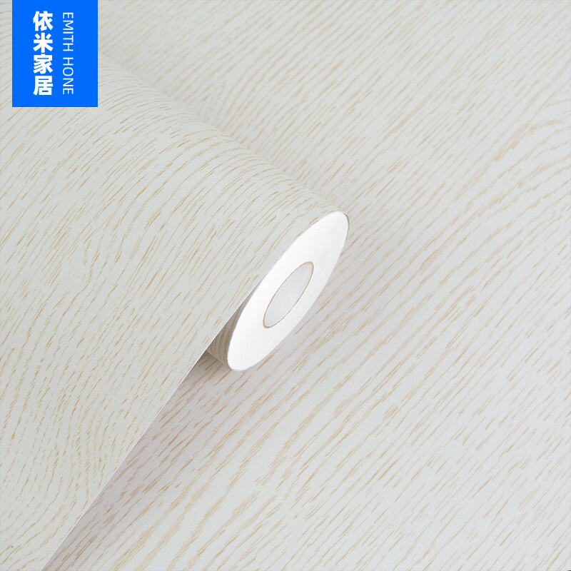 白橡木纹翻新衣柜桌面实木门原木色家具贴纸加厚自粘墙纸壁纸贴皮
