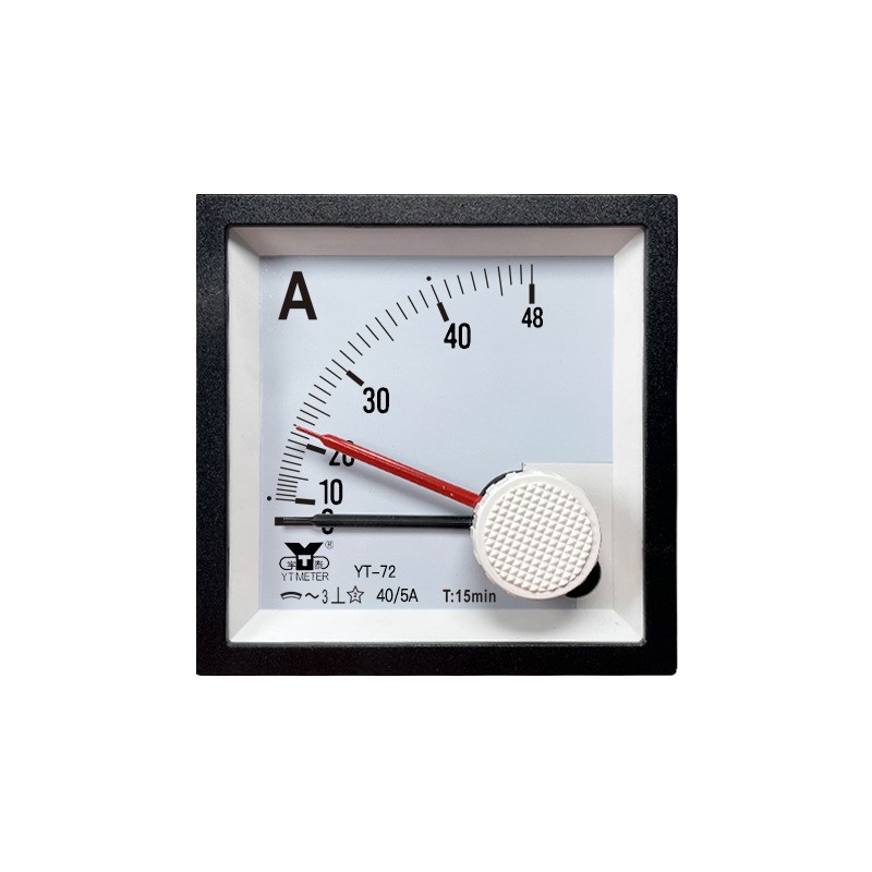 CP72交流峰值电流表最大需量表双指针30/50/75/100/200/5AYT72红