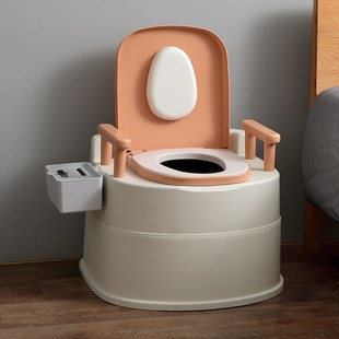 老年人坐便器成人可移动马桶孕妇家用坐便凳子室内痰盂便桶可拆分