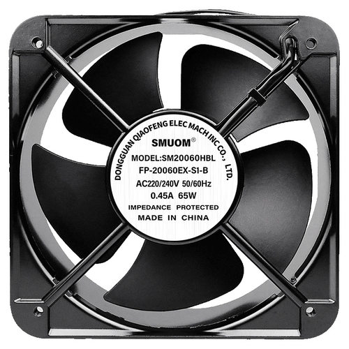 铜芯FP-20060EX-S1-B双滚珠工业服务器风扇20cm 交流110v220v 8寸