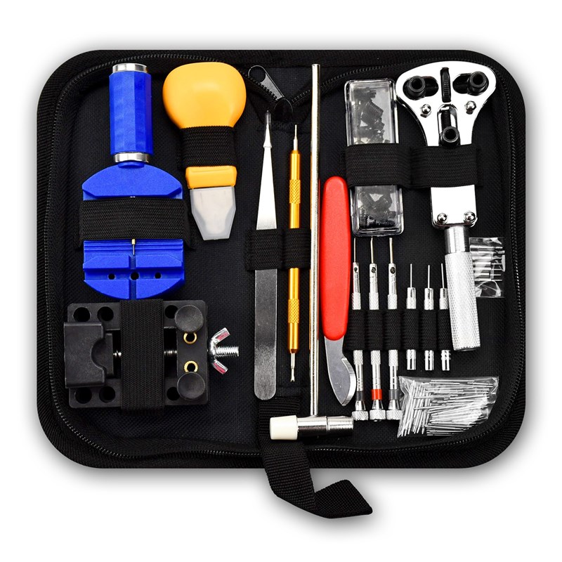 修表工具 手表维修工具包 147件套工具套装 拆表器调表器开表后盖