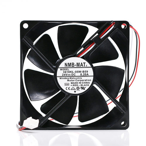 原装NMB-MAT7 3610KL-05W-B59 24V 0.20A 9225 三线变频器风扇9CM