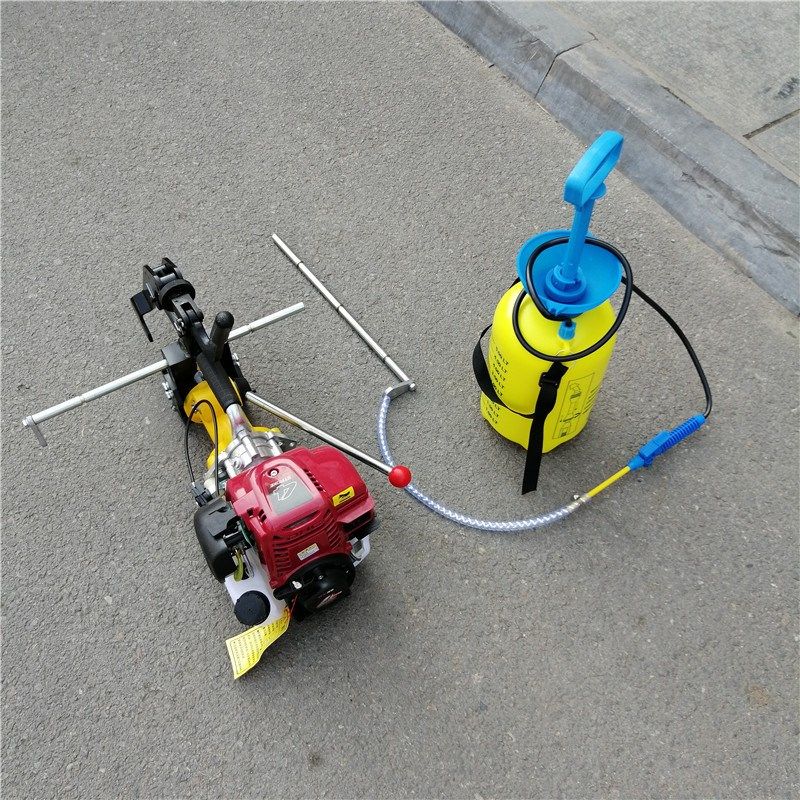 电动轨道连接打孔机 便携式钢轨钻孔机 内燃空心钻头钻眼机