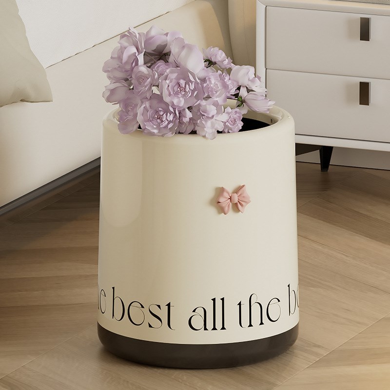 uforu 北欧轻奢垃圾桶家用客厅卧室厕所高颜值创意大号塑料垃圾桶