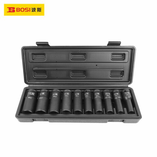 波斯工具 10件套12.5mm系列气动风动加长套筒组套BS365610