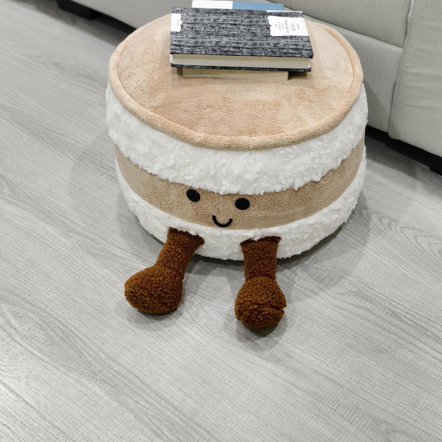 可爱面 面包坐墩客厅榻榻米蒲团可拆洗脚凳换鞋凳亲子民宿装饰凳