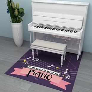 可定制logo三角钢琴地毯专用儿童房卧室琴房隔音吸音地垫家用音符