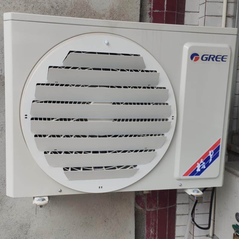 家用空调外机挡风板挡风罩导风改风向彷直吹免打孔不锈钢百叶罩子