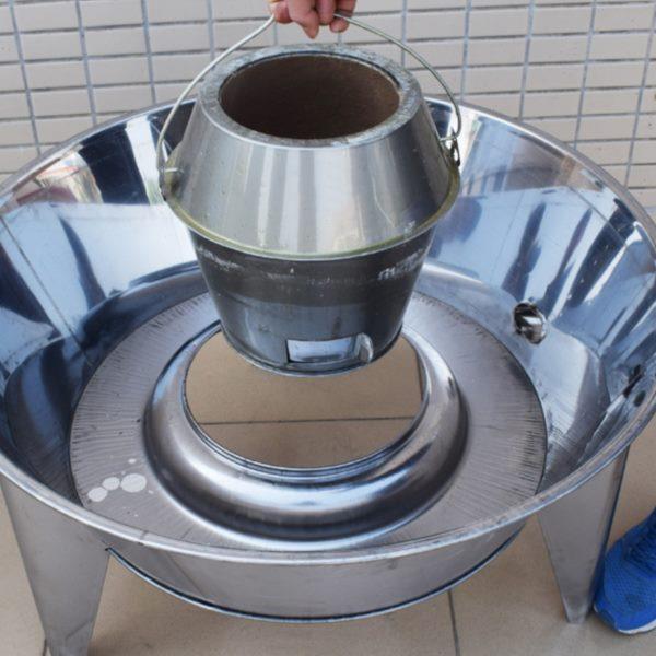 90型木炭烧鸡炉双层不锈钢烧腊炉烧烤炉脆皮五花肉烤炉烤鸭炉商用