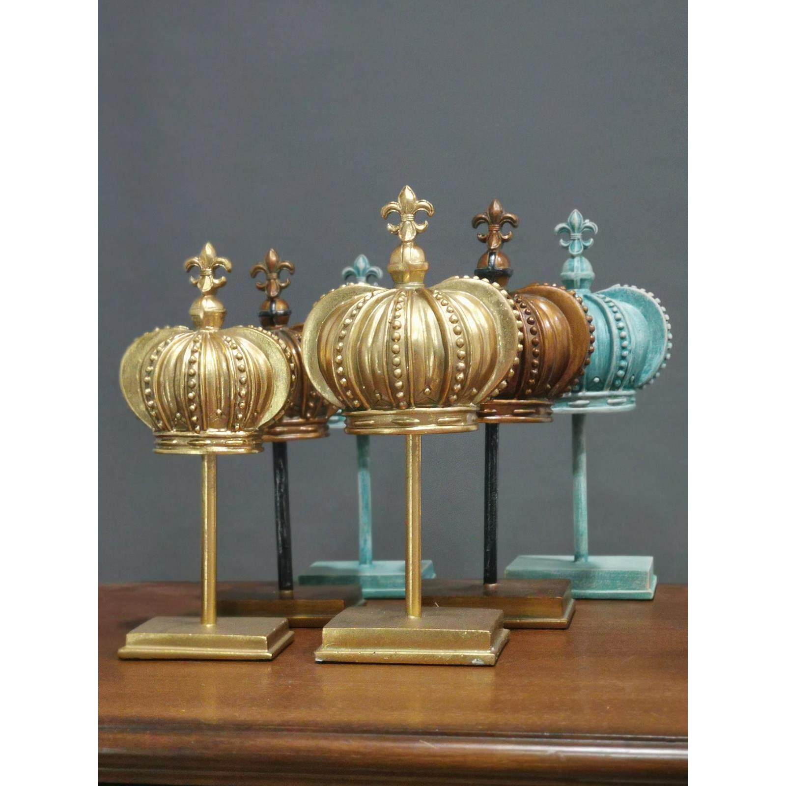 美国斯堪的纳维亚无障碍豪华乡村金冠饰品家居装饰家具创意礼品酒