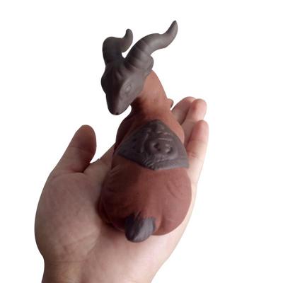 创意山羊茶宠紫砂摆件精品陶瓷茶玩茶艺茶盘配件12生肖羊工艺摆件