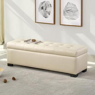 科技布储物小沙发长凳鞋店试穿换鞋凳服装店长条可坐收纳床尾凳子