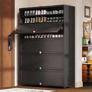 翻门鞋柜家用门口防尘玄关柜多层大容量收纳柜落地超高层鞋架子