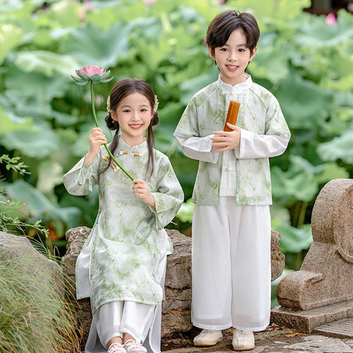 男女童国风古装汉服兄妹