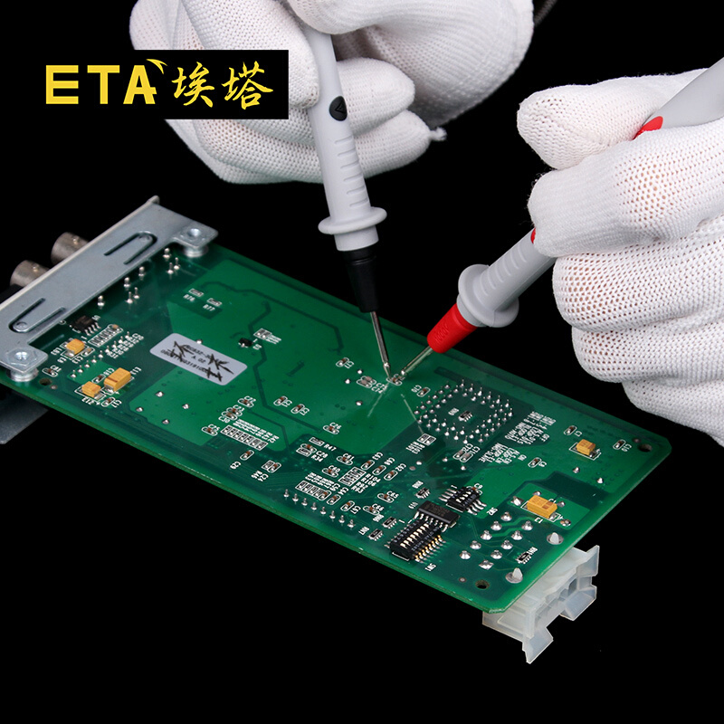 ETA4392S台式万用表测试线表线万用表笔柔软硅胶表笔低内阻表棒