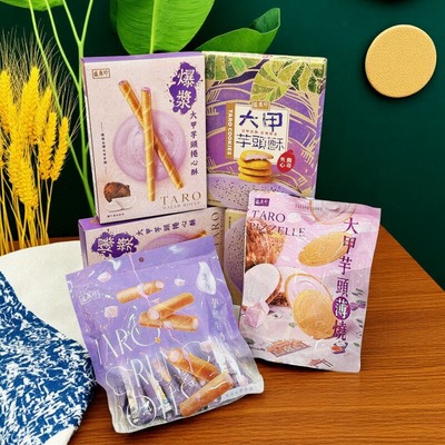 台湾零食盛香珍大甲师芋头酥夹心