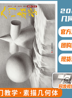 入门教学素描几何体素描基础教程石膏几何体美术生专用素描临摹本单个体结构与明暗静物组合素描书入门教材