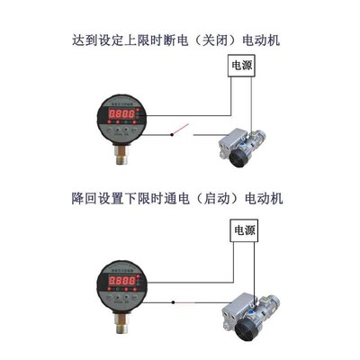 真空泵控制器配件自动可调KwPa吸盘抽气机正负压力表电子负压开关