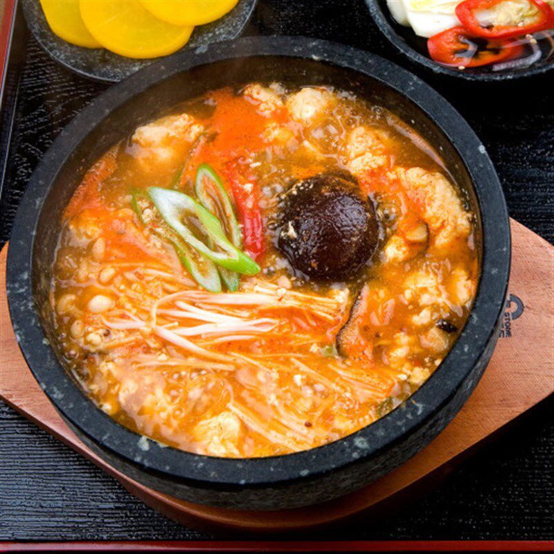 韩国直邮吃播同款韩餐店拌饭蒸饭参鸡汤砂锅U纯石头锅火锅碗