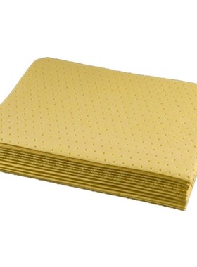 邦拭BONSSUE重型化学品类吸附棉KQ21-2黄色片装耐.溶剂化学品